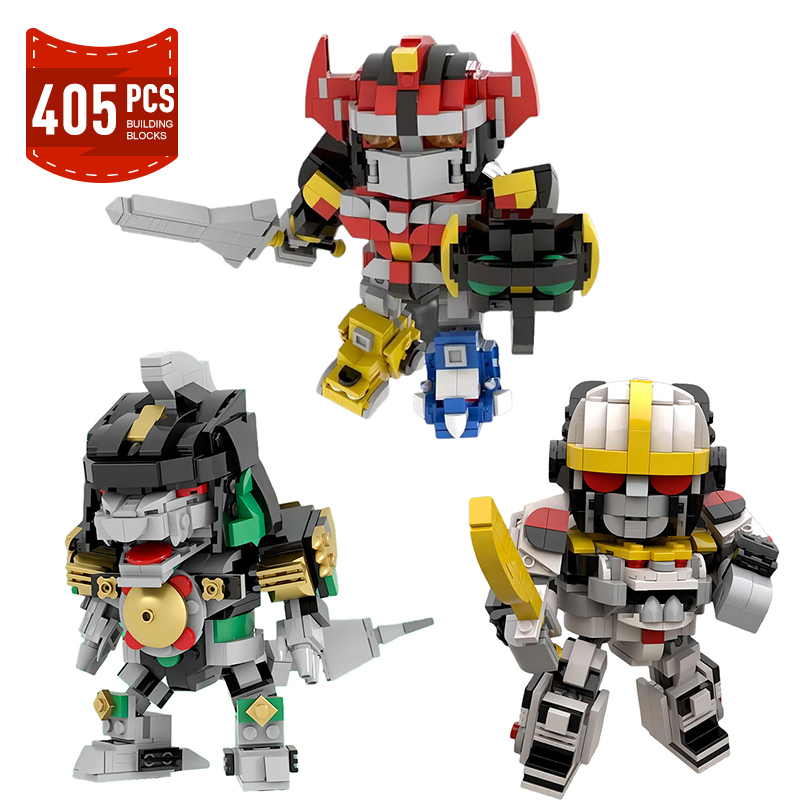 Model Kit Voltron - MOC Mighty Morphined güç Rangersed Robot
