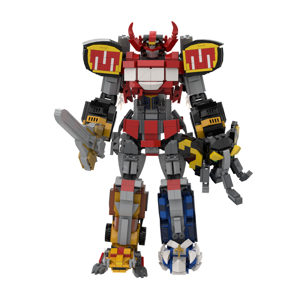 Model Kit Voltron - MOC Dino Mecha Modeli Yapı Taşları