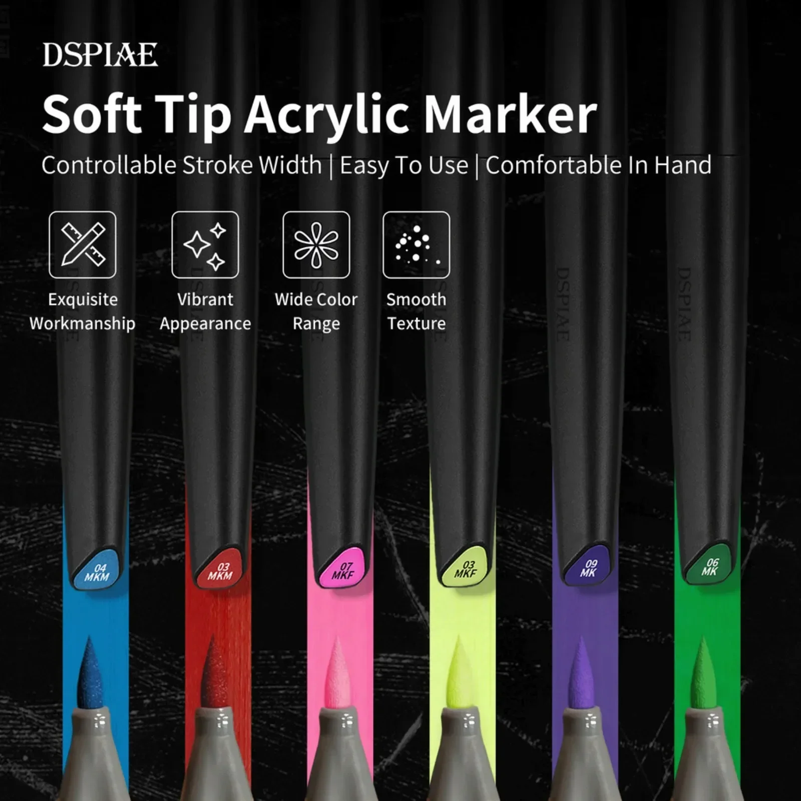 DSPIAE Yumuşak Ucu Su bazlı iş - Metallic Paint Set incelemesi ve fiyatı