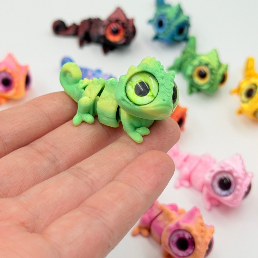 3D Baskılı Mini Bukalemun Figü - Model Kit Lizard incelemesi ve fiyatı
